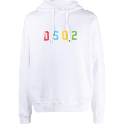 DSQUARED2 felpa con cappuccio - bianco