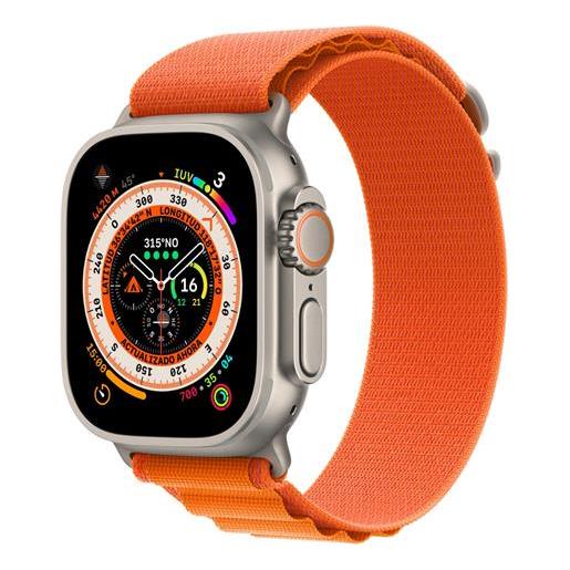 SMARTWATCH apple watch ultra gps + cellular 49mm titanium case orange alpine loop medium eu