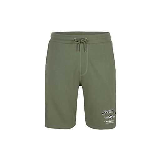 O'NEILL state jogger short, pantaloncini joggers uomo, 16011 verde (deep lichen green), m/l
