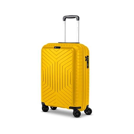 R Roncato hexa trolley s 4r polipropilene ultra leggero, misura bagaglio a mano (giallo 04)
