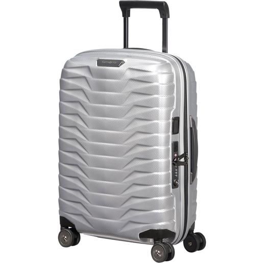 SAMSONITE valigia trolley, proxis argento, s - 55 (55x40x20cm)