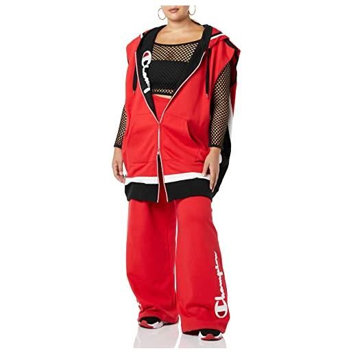 Champion making the cut stagione 3 episodio 2 Champion collab look vincitore di rafael gilet oversize reverse weave felpa con cappuccio, rosso, taglia l-xxl, donna