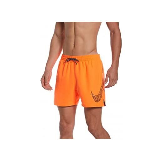 Nike volley short 5', uomo, colore arancione, taglia medium eu