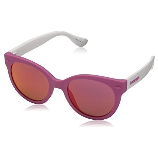 Havaianas ngoldnha/s vq 22u 47 occhiali da sole, bianco (lilac white/gy grey), bambina