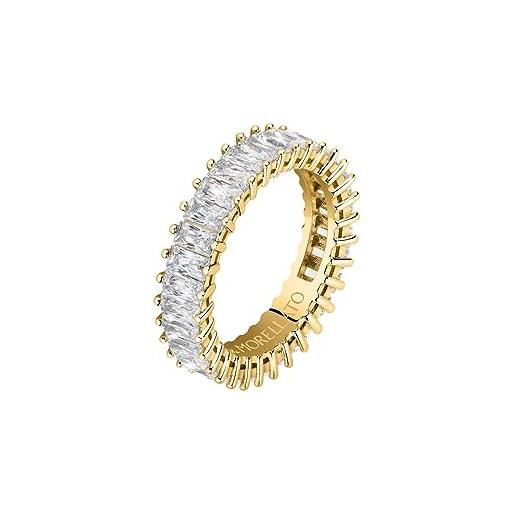 Morellato baguette anello donna in ottone, zirconi - savp09016