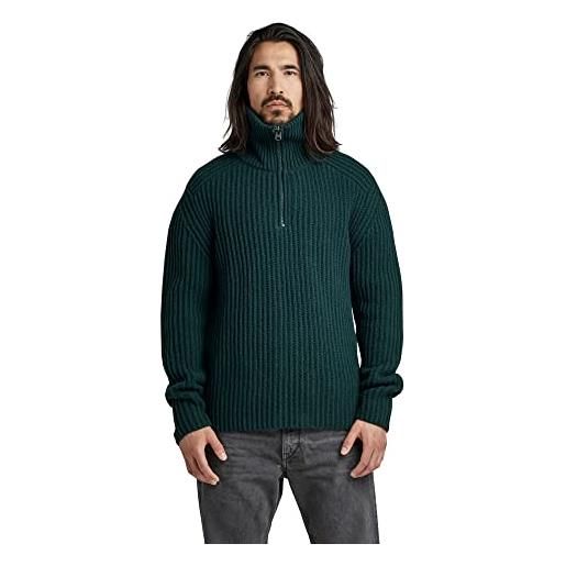 G-STAR RAW men's chunky skipper knitted sweater, verde (laub d22530-d170-4287), m