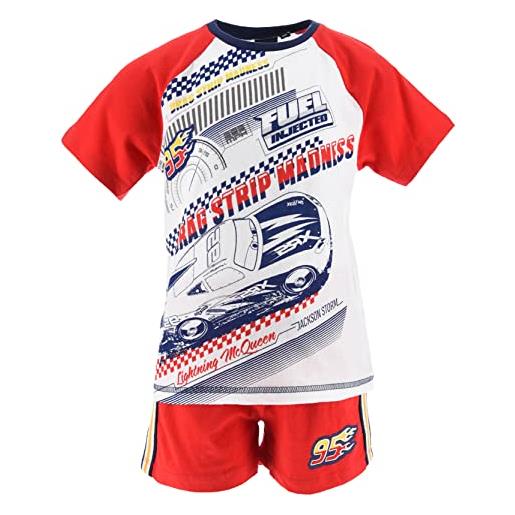 Disney cars bambino maglietta e pantaloncini (rosso, 6 anni)