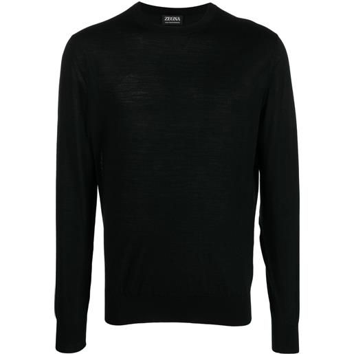 Zegna maglione girocollo - nero