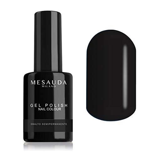 Mesauda Milano smalto semipermanente gel polish nail colour 22 black out 10 ml mesauda