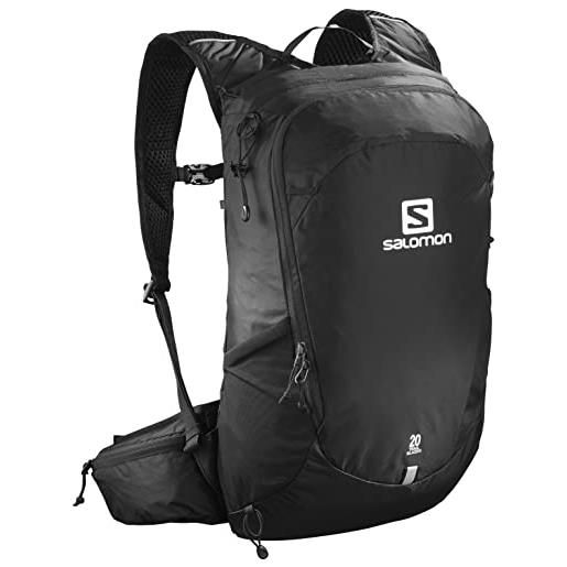 Salomon trailblazer 20 zaino per escursioni unisex, versatilità, facilità di utilizzo, comfort e leggerezza, nero, black