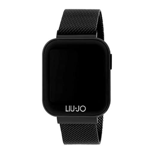 LiuJo smartwatch touchscreen, con meteo, da donna, neroswlj003