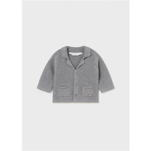 MAYORAL NEWBORN 2308 cardigan colletto tricot grigio