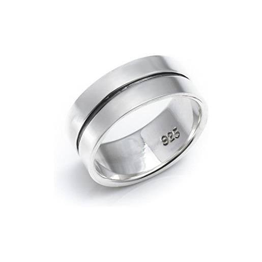 Silverly anello uomo argento. 925 unisex fascia di 8mm