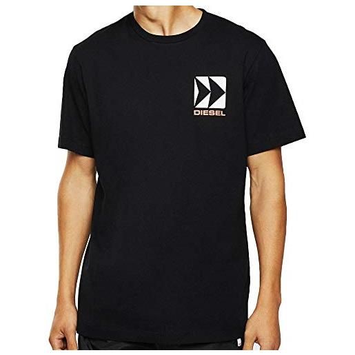 Diesel bmowt-just-b t-shirt, nero (black 900/0qazl), medium uomo