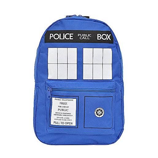 HAMIQI doctor who zaino cosplay police box fashion british style zaino zaino da viaggio zaino da viaggio per studenti delle scuole elementari e medie