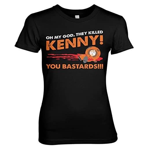 South Park licenza ufficiale they killed kenny!Donna maglietta (nero), xl