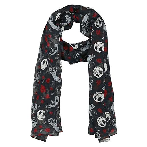 The Nightmare Before Christmas nightmare before christmas jack skellington - ghost & roses donna foulard multicolore 100% poliestere