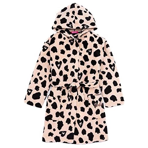 Barbie dressing gown girls kids animal leopard stampa pjs robe 11-12 anni