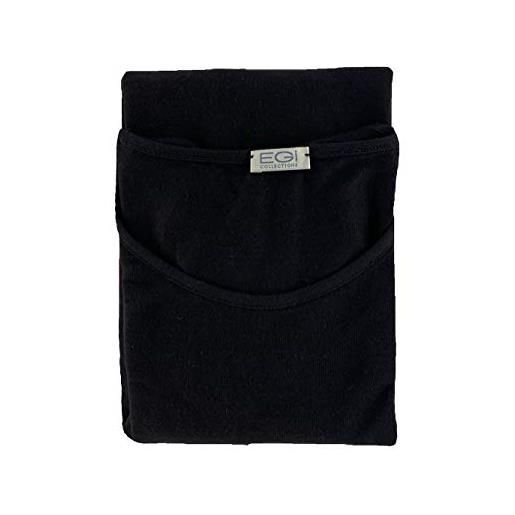 EGI maglia donna manica lunga cashmere ultra light (s/m, nero)