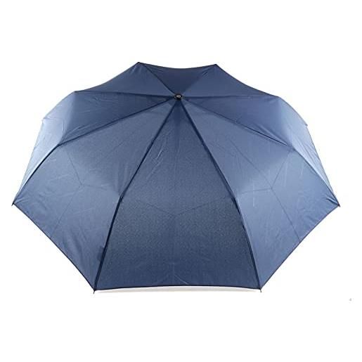 PIQUADRO ombrello antivento piquadro in tessuto riciclato rpet (blu)