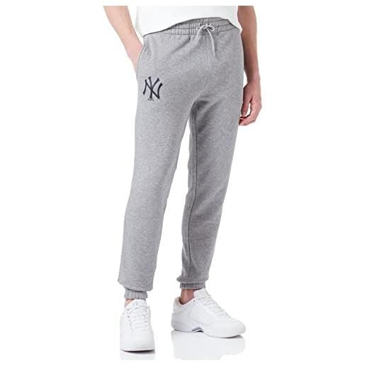 New Era york yankees - pantaloni sportivi da uomo, taglia l, pants grigio (grey), l