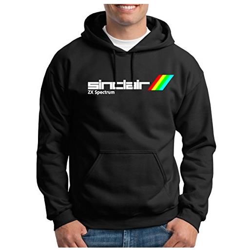 TShirt-People sinclair zx spectrum - felpa con cappuccio da uomo, nero , xxl