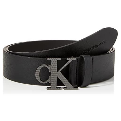 Calvin Klein Jeans calvin klein mono hardware texture belt 40mm k50k509882 cinture, nero (black), 95 uomo