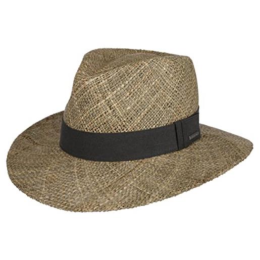 Stetson cappello big brim seagrass traveller uomo - cappelli da spiaggia estivo giardiniere primavera/estate - m (56-57 cm) natura