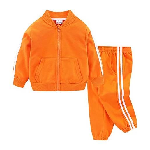 Mud Kingdom - set da jogging a maniche lunghe e abbigliamento casual, arancione casual, 5 anni