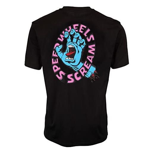 Santa Cruz Skateboard santa cruz t-shirt screaming hand scream maglia uomo (l, nero)
