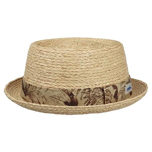 Stetson cappello vilco sustainable pork pie donna/uomo - cappelli da spiaggia sole primavera/estate - s (54-55 cm) natura