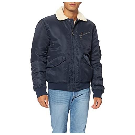 Lee flight jacket jeans uomo, blu (sky captain), small