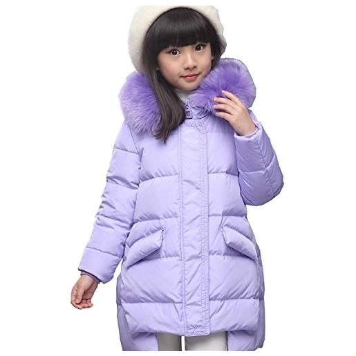 ACMEDE piumino bambina invernale giacca bambina piumino lungo cappotto snowsuit per bambini