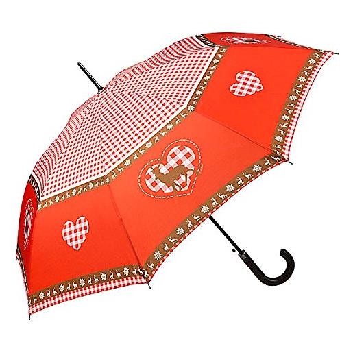 VON LILIENFELD® ombrello pioggia lungo classico automatico donna uomo cervo e cuore