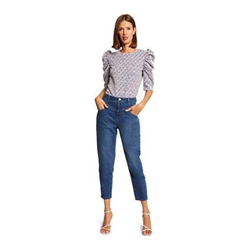 Morgan 231-pfolk jeans, jean stone, 40 donna