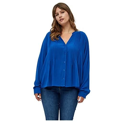 Peppercorn greta blouse curve, camicetta, donna, blu (8557 cobalt blue), 52
