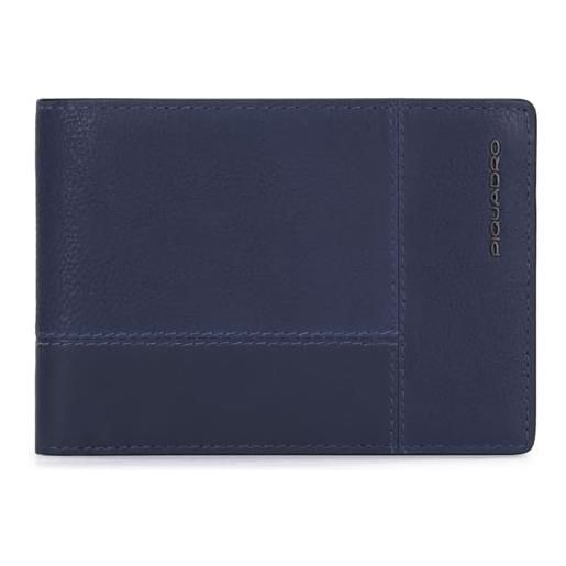 PIQUADRO ronnie men´s wallet flip up id window rfid night blue