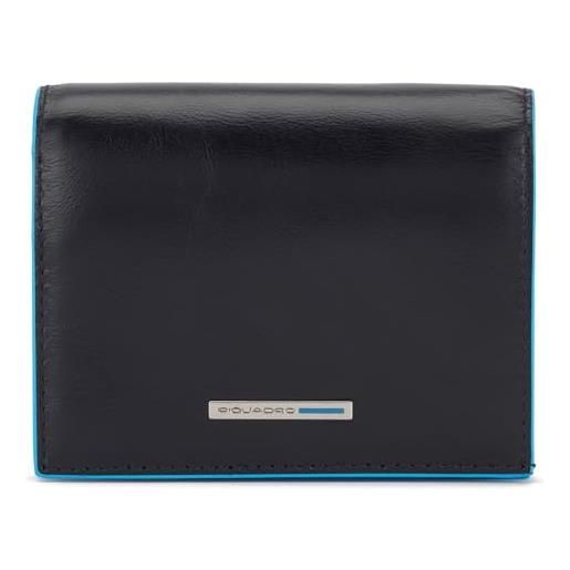 PIQUADRO blue square women´s bifold wallet rfid nero
