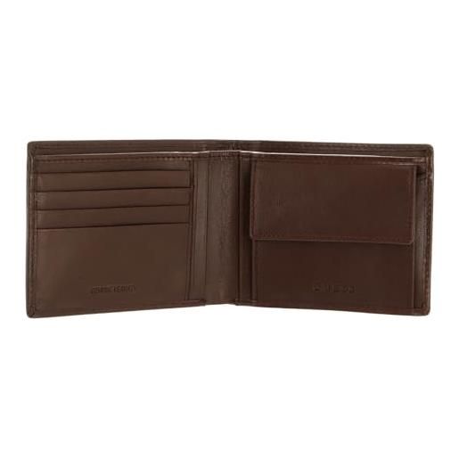 GUESS zurigo billfold coin wallet dark brown