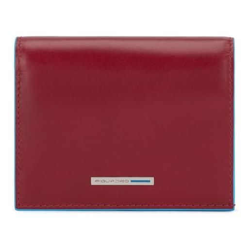 PIQUADRO blue square women´s bifold wallet rfid rosso