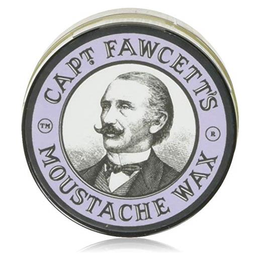 Captain fawcett's moustache wax (lavender scent) & folding pocket moustache comb (cf. 87t) gift set - made in england by captain fawcett