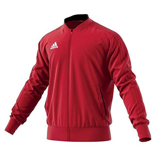 adidas con18 pes jkt giacca, uomo, rosso - (rojpot/negro/blanco), s