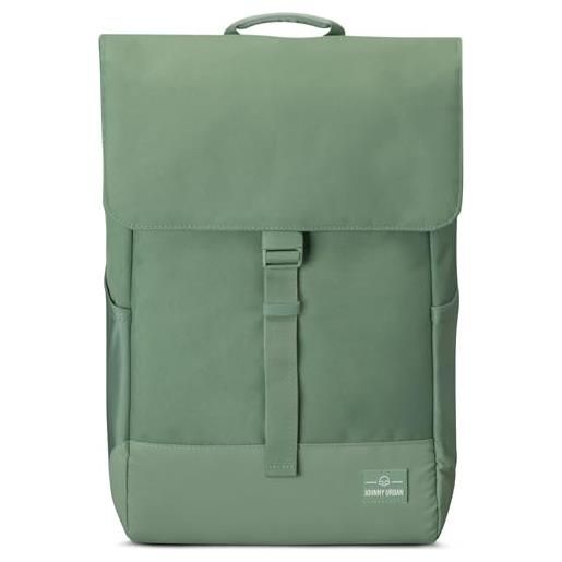 Johnny Urban zaino donna e uomo sage green - mika - zainetto con vano per pc portatile 16 pollici - backpack per lavoro, viaggio, università - impermeabile