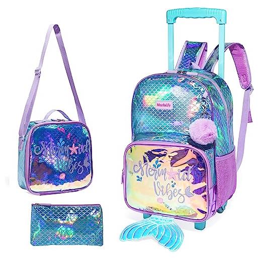 Sacca Impermeabile Mare da Bambina con Sirena Unicorno - Borsa