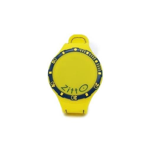 Zitto watch active orologio in silicone quadrante led - waterproof (solar yellow, piccolo (36 mm diam cassa))