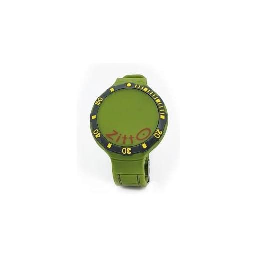 Zitto watch active orologio in silicone quadrante led - waterproof (mimetic green, piccolo (36 mm diam cassa))