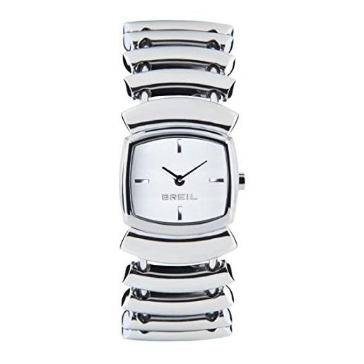 Breil orologio donna flowing quadrante bianco e bracciale in acciaio, movimento solo tempo - 2h quarzo