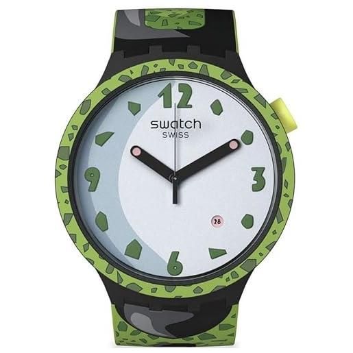 Swatch orologio unisex cell x swatch (modello: sb01z401), nero, orologio standard