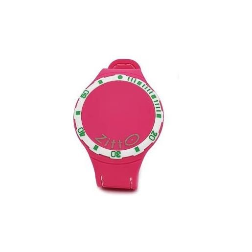 Zitto watch active orologio in silicone quadrante led - waterproof (angelfish pink, grande(44 mm diam. Cassa))