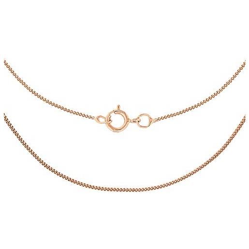 Carissima gold collana da donna, in oro rosa 9k (375), missura 46 cm